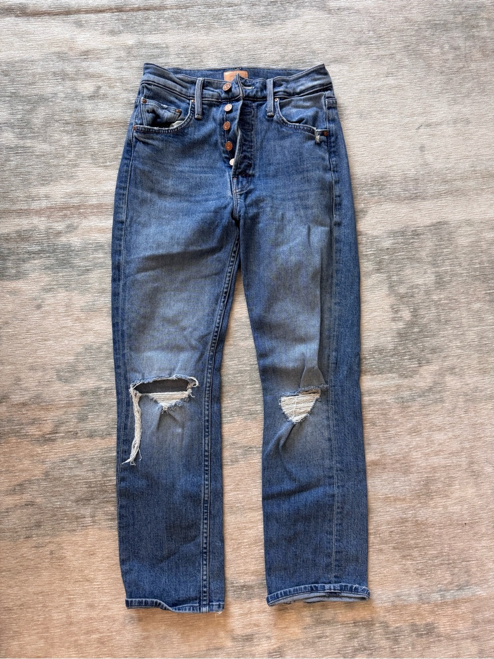 Mother Pixie Tomcat Cropped Jeans